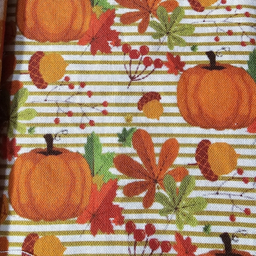 Handmade Cotton Fall Themed Maple Leaves Washable 6 Coasters - Picture 9 of 11